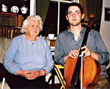 Doug with his cello teacher, the late Kitty Gregorson
